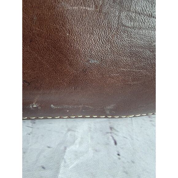 FOSSIL 1954 75082 Vtg Brown Leather Shoulder Hand Bag Purse 12X9X3 inch Women's - Picture 5 of 15